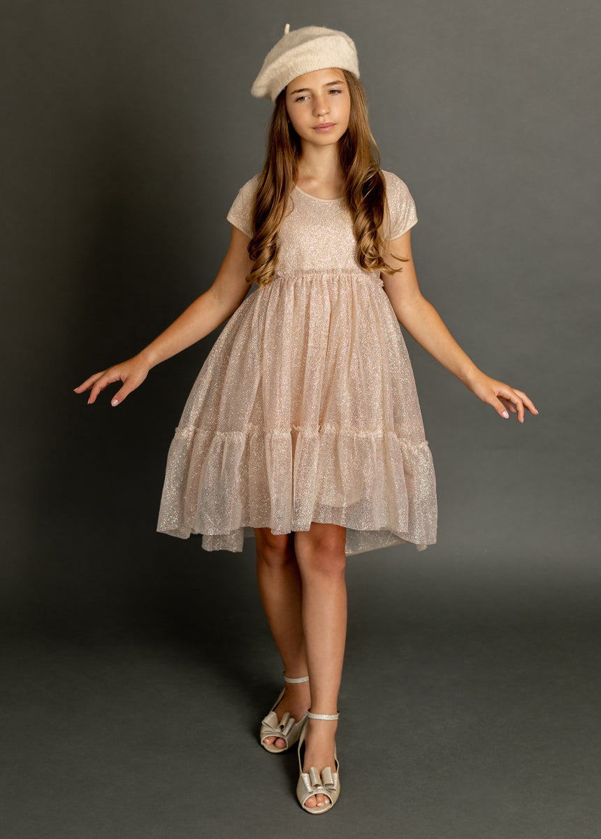 Andra Dress in Champagne