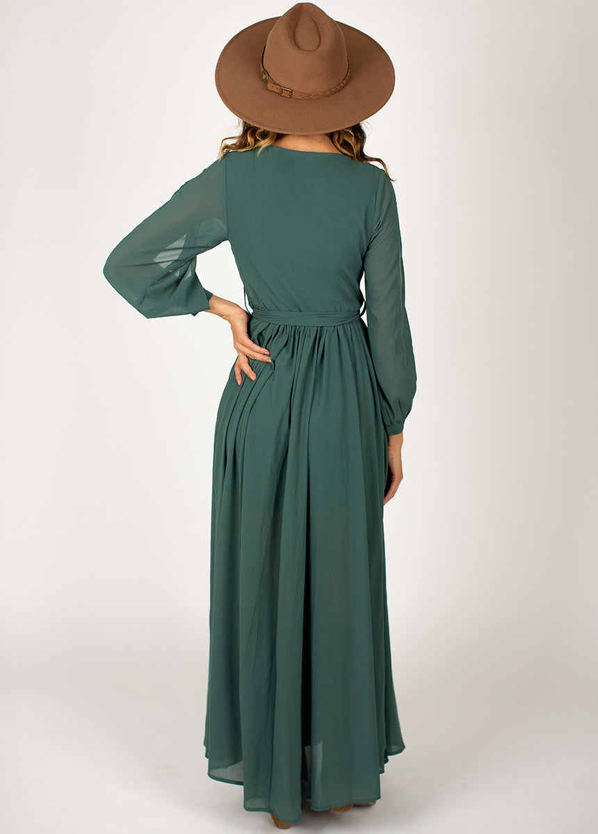 Aniya Dress in Deep Teal
