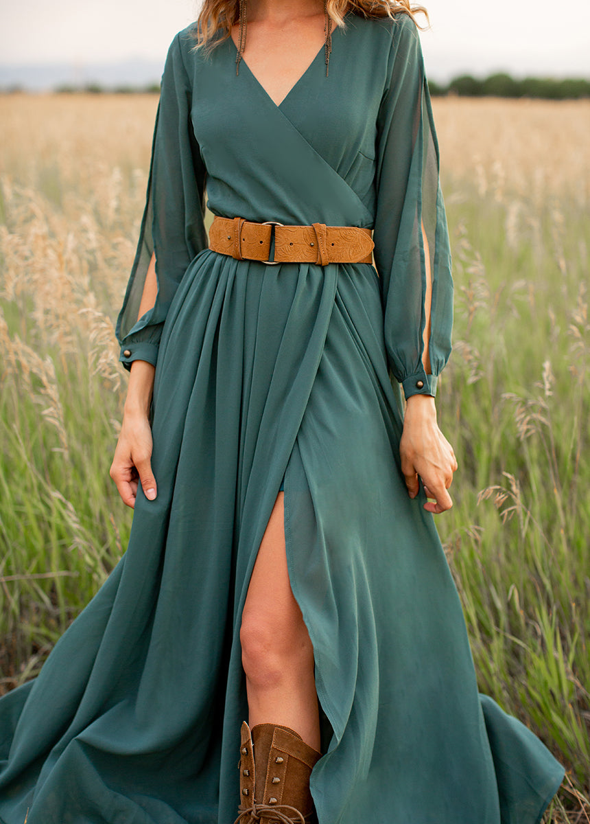Aniya Dress in Deep Teal