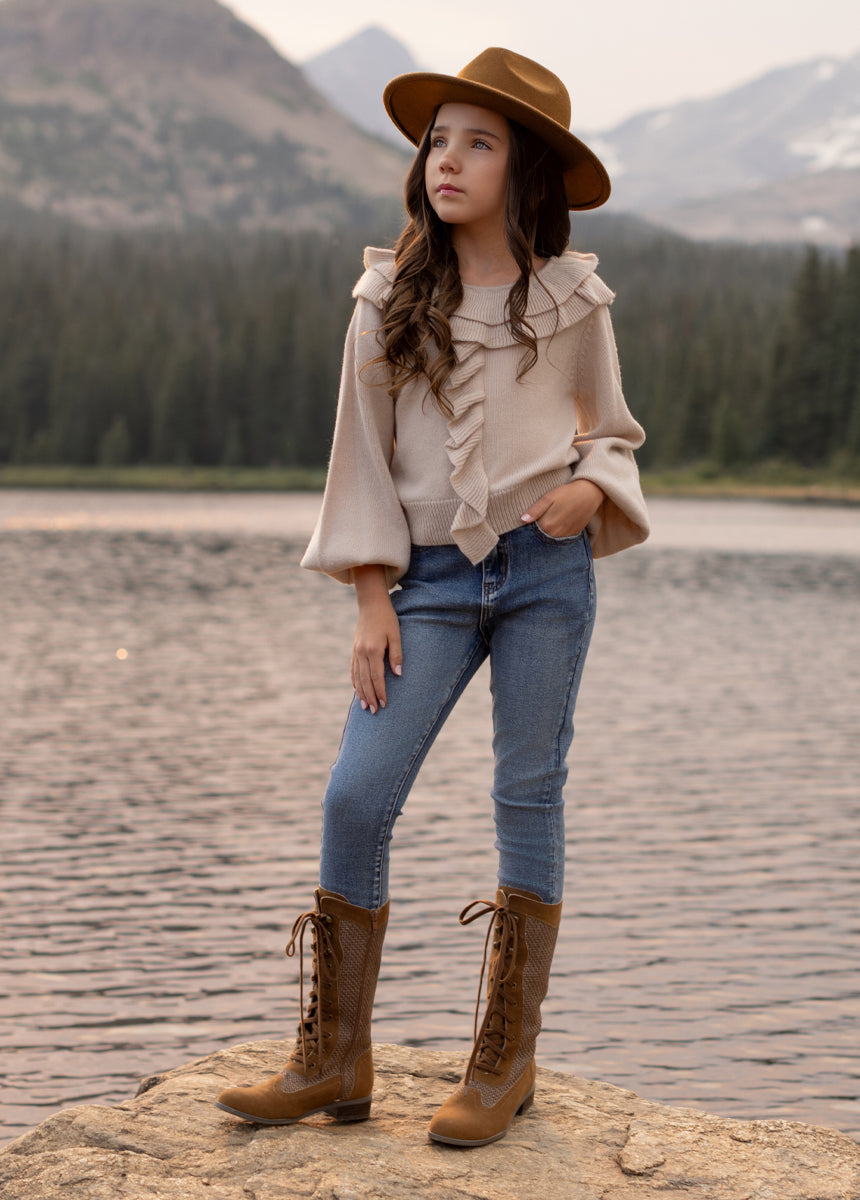 Keiko Tall Boots in Nutmeg