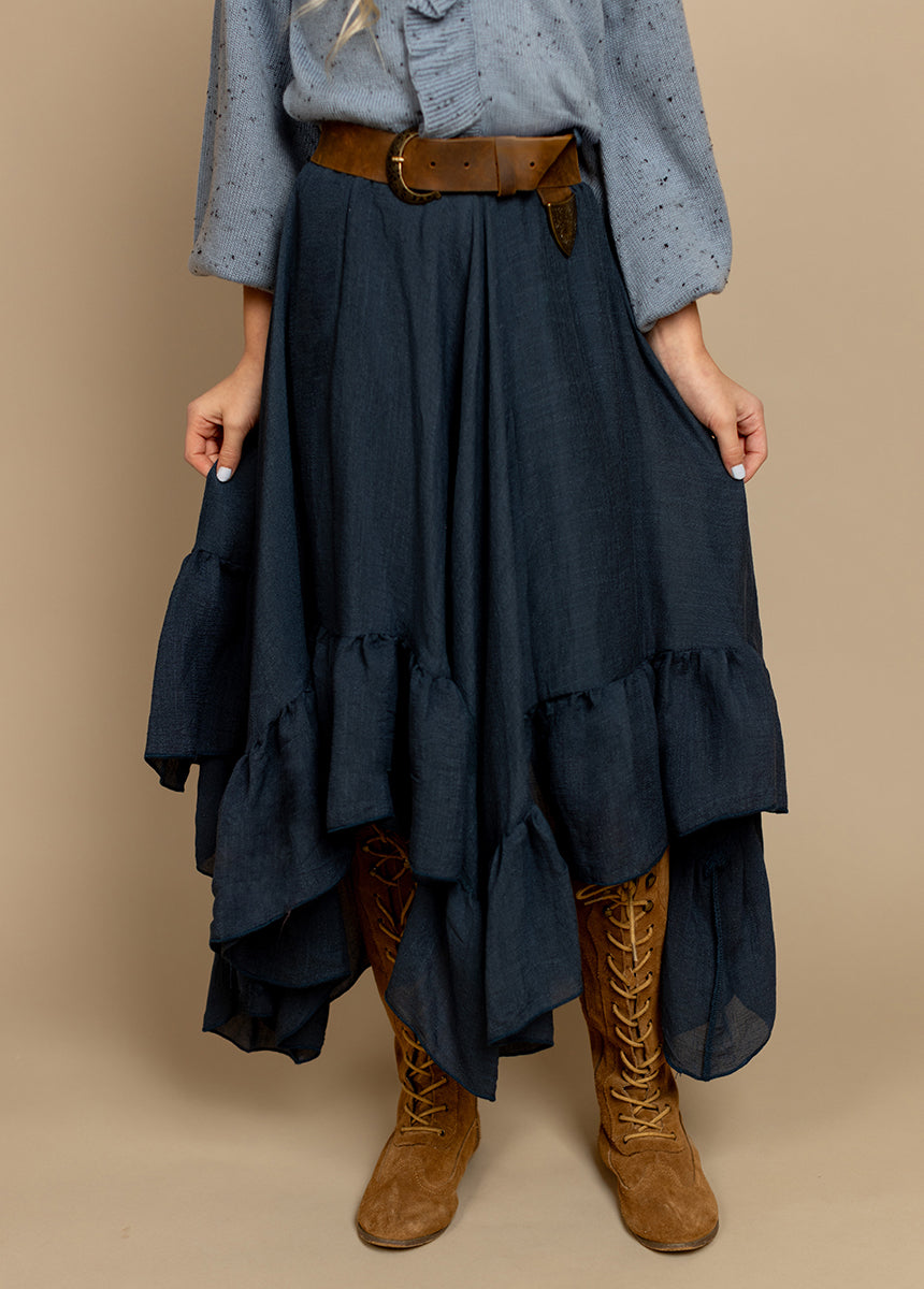 Poesie Skirt in Navy