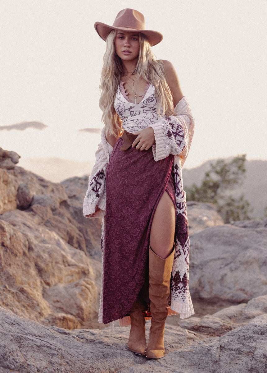 Naima Tank in Cream Boho Floral