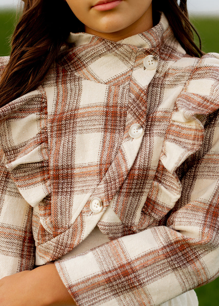 Ellery Jacket in Ecru Plaid
