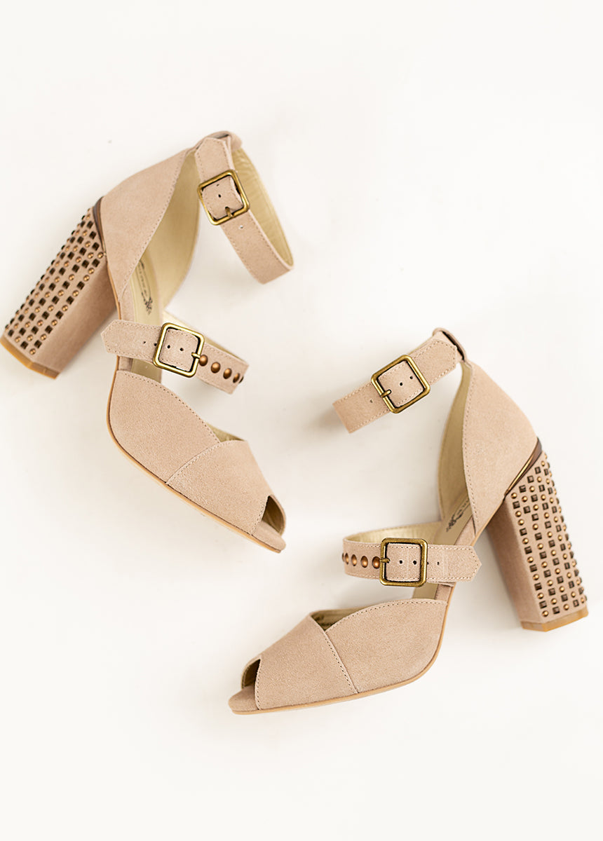 Aquaria High Heel in Nude Pink