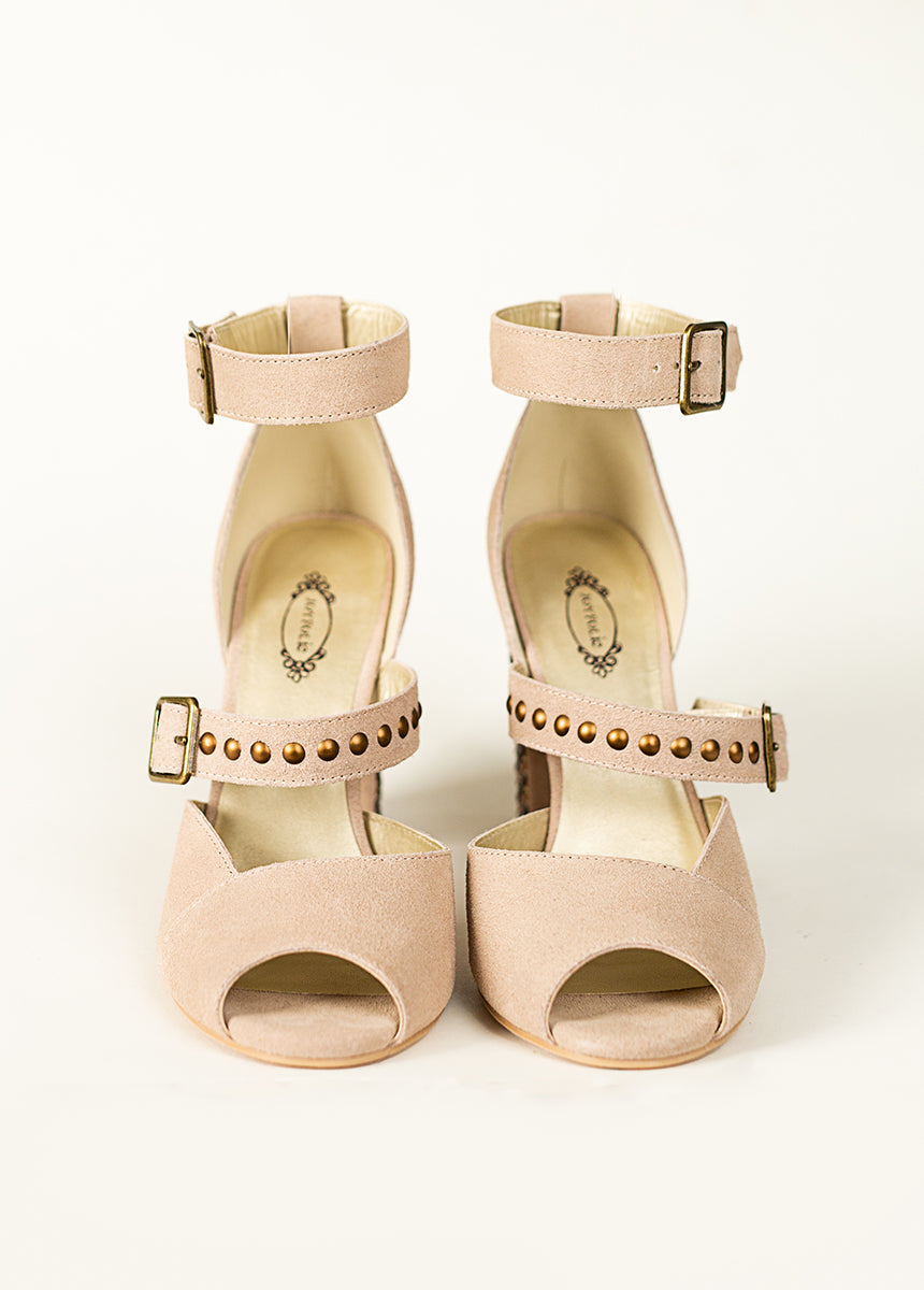 Aquaria High Heel in Nude Pink