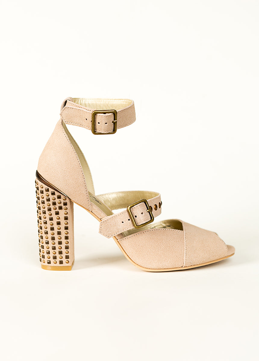 Aquaria High Heel in Nude Pink