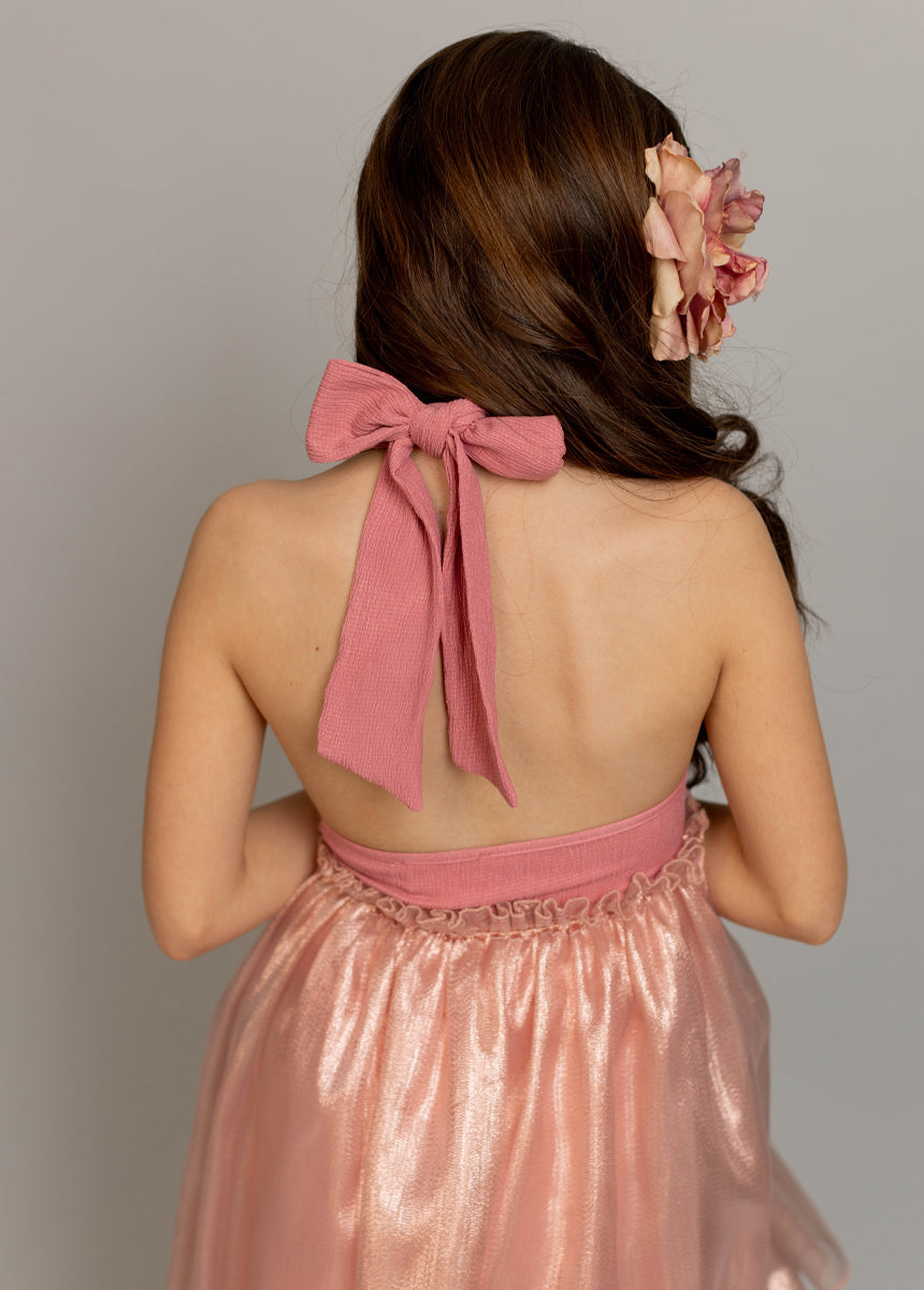 Arlette Dress in Bright Pink