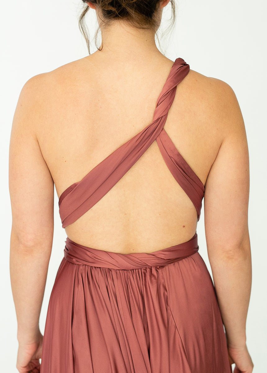 June Impact Dress in Cedarwood