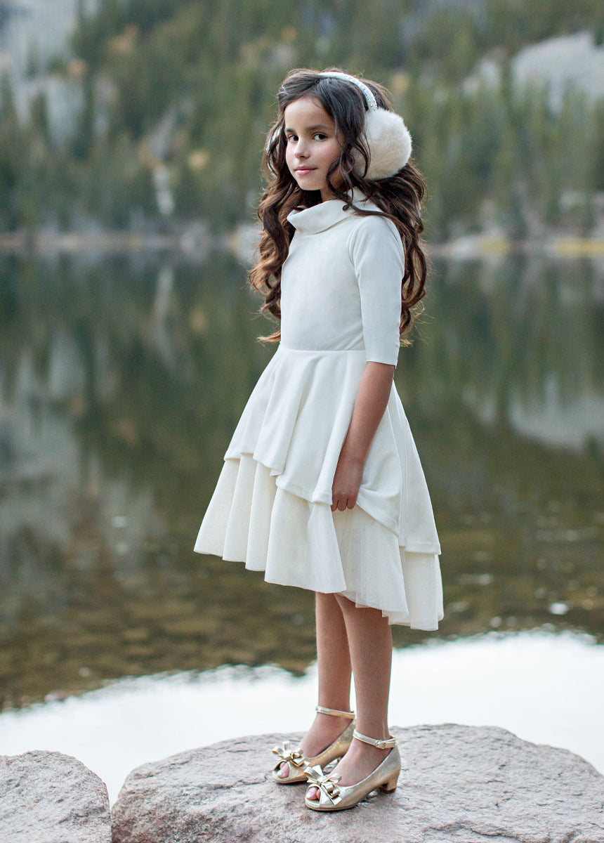 Audrah Petticoat Dress in Cream