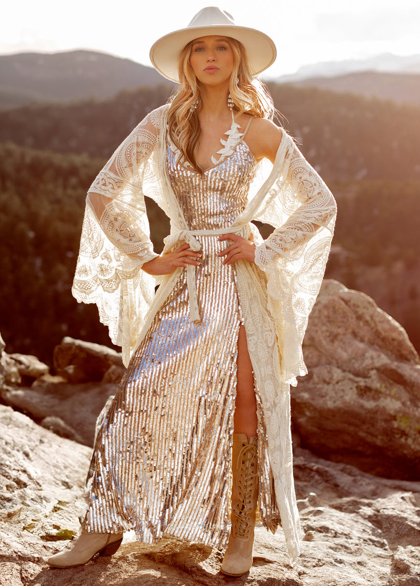 Poesy Bralette in Ecru