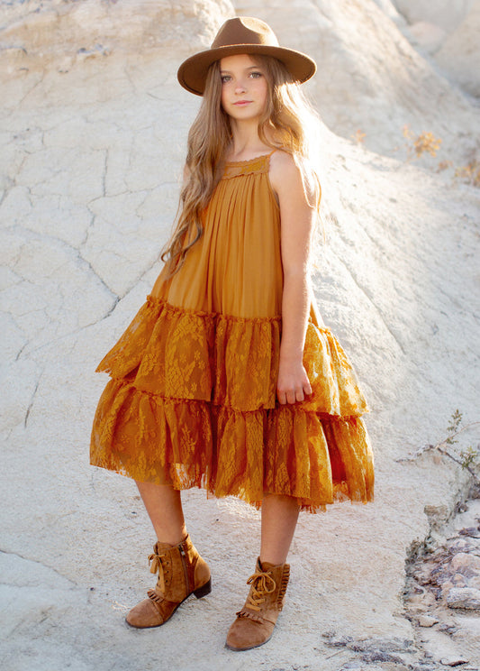 Catrina Dress in Marigold