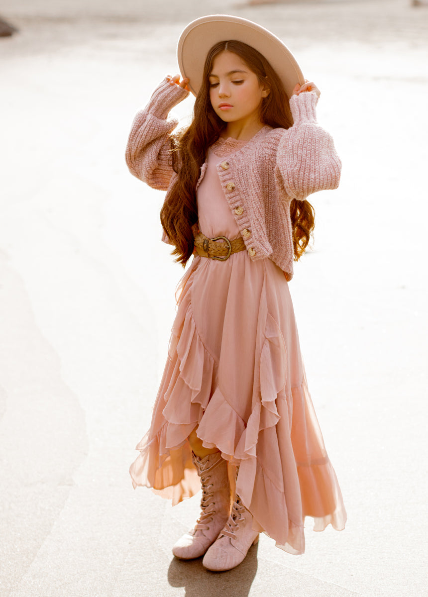 Belleann Dress in Desert Shell