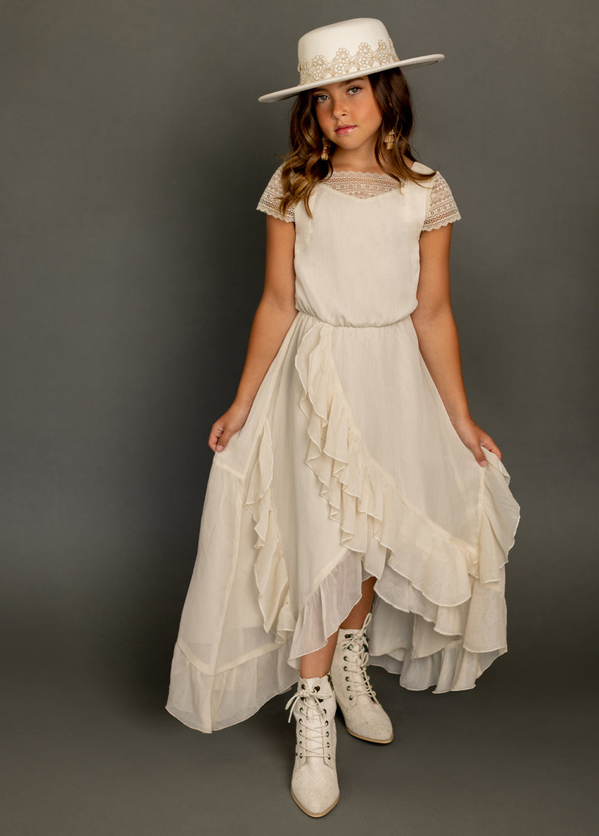 Belleann Dress in Oat