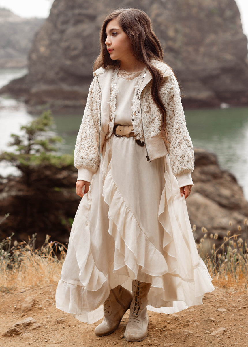 Belleann Dress in Oat