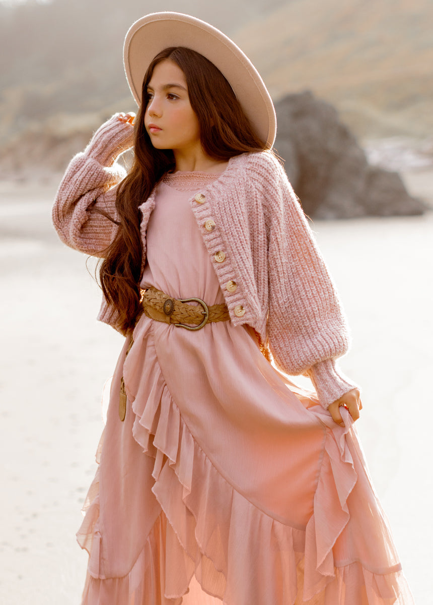 Belleann Dress in Desert Shell