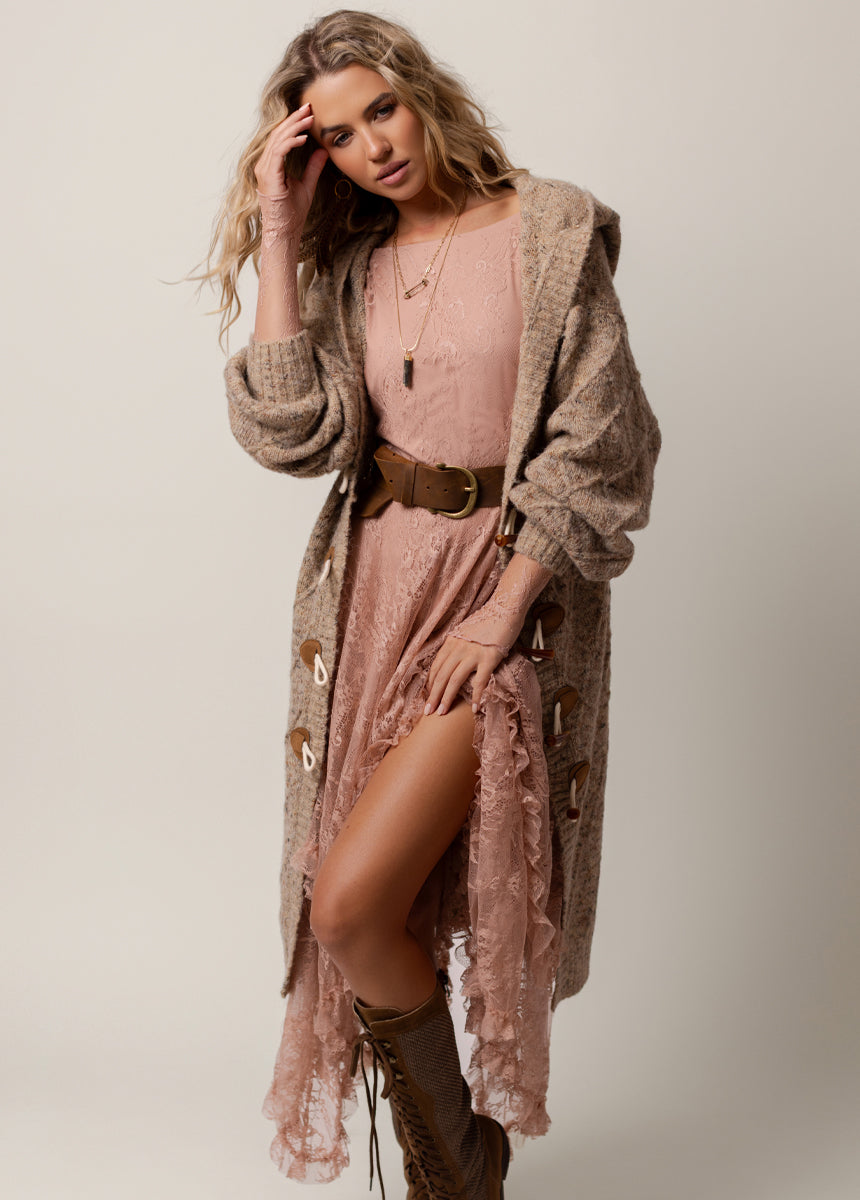 Bennett Dress in Desert Shell