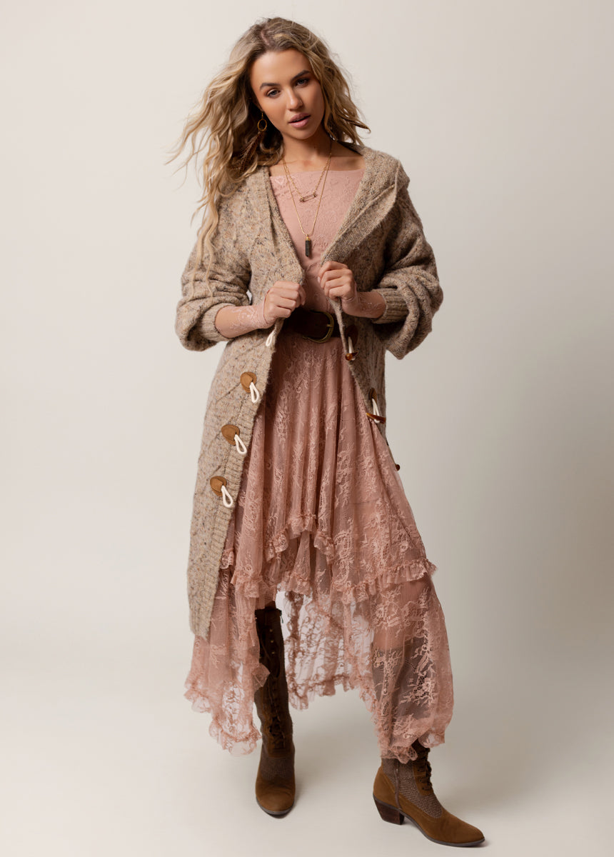 Bennett Dress in Desert Shell