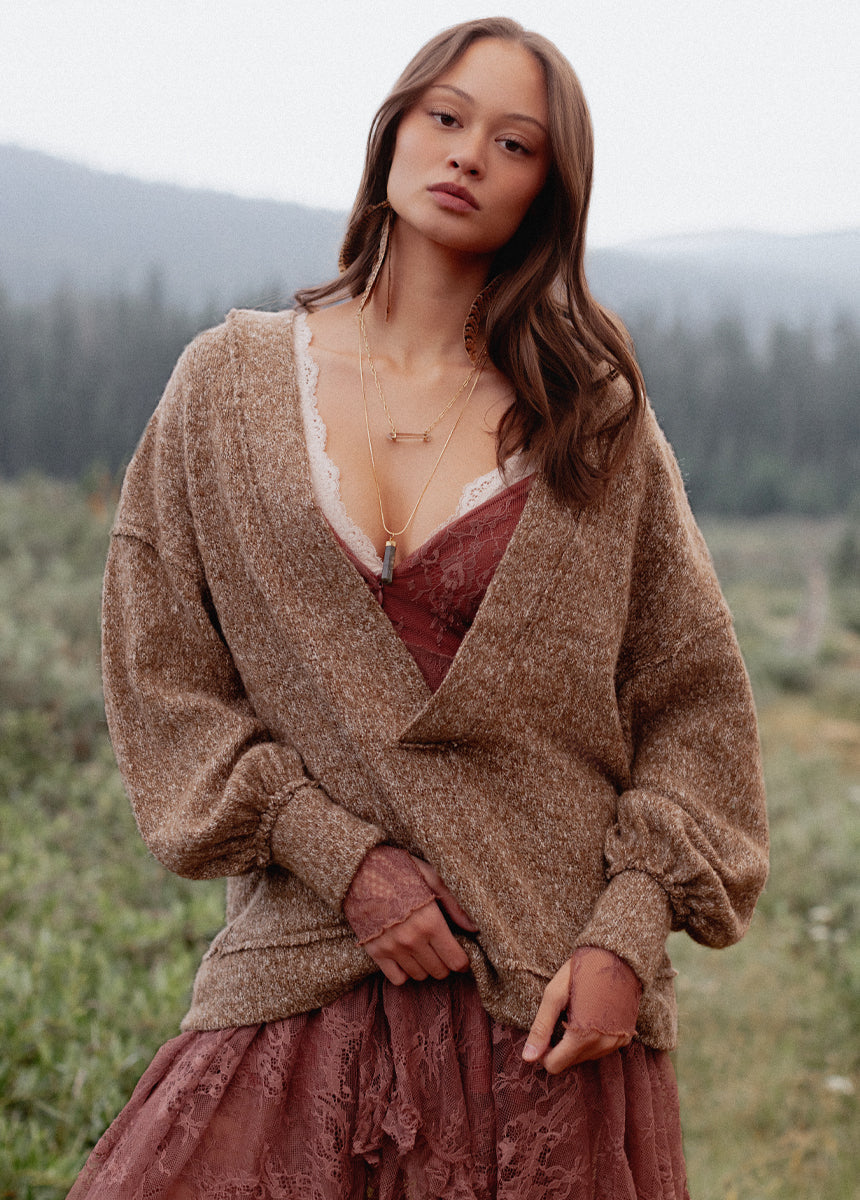 Ona Sweatshirt in Chestnut