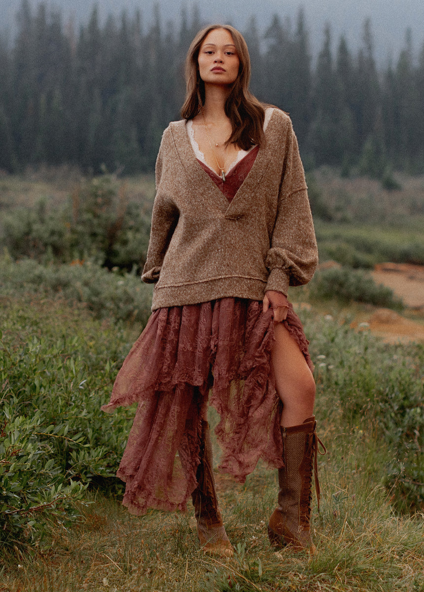 Ona Sweatshirt in Chestnut