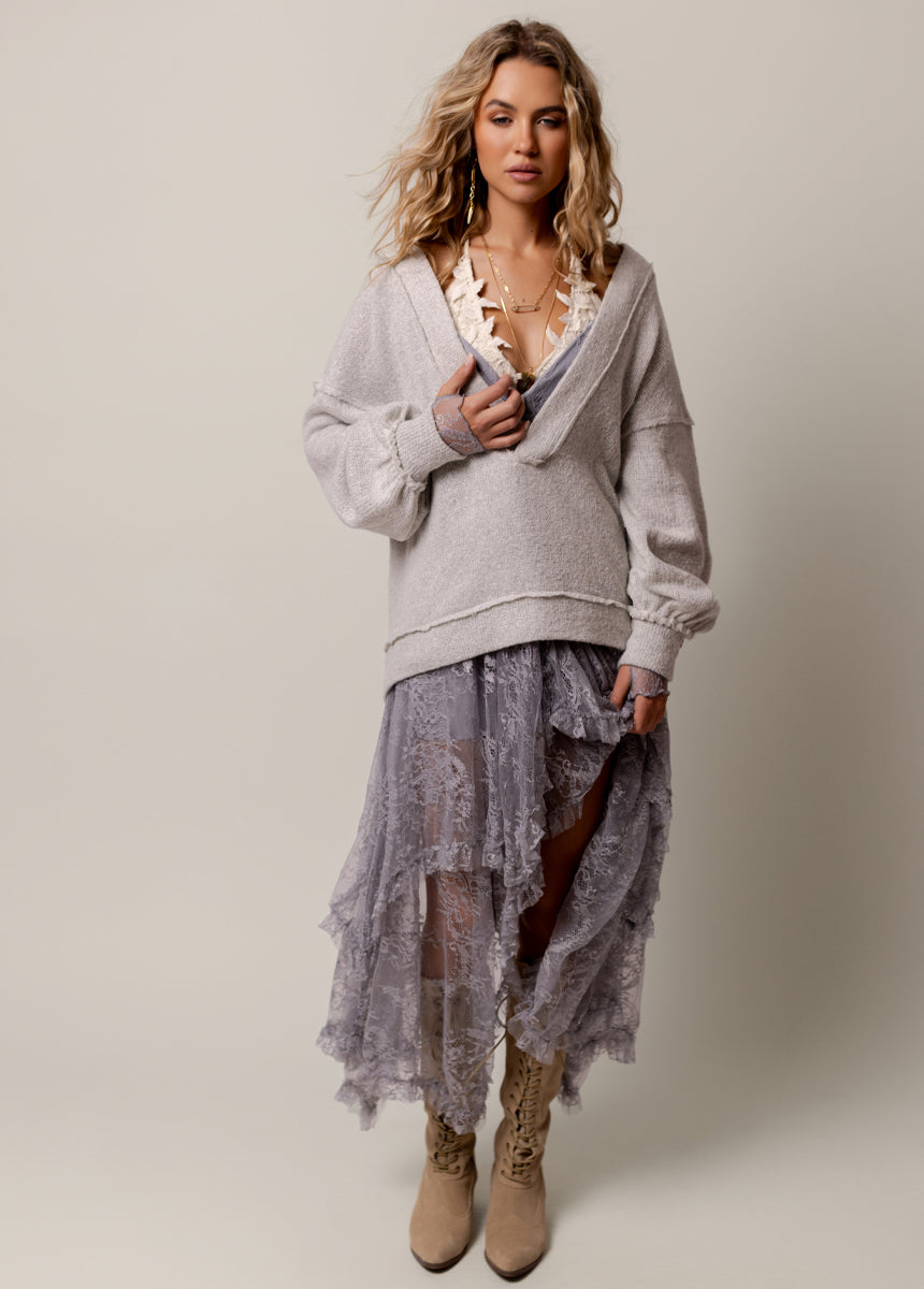 Bennett Dress in Blue Fog