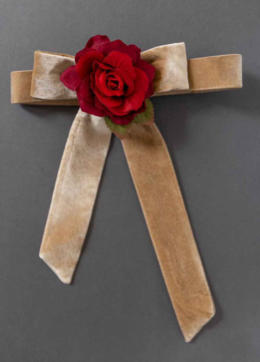 Blair Belt in Scarlet/Tan