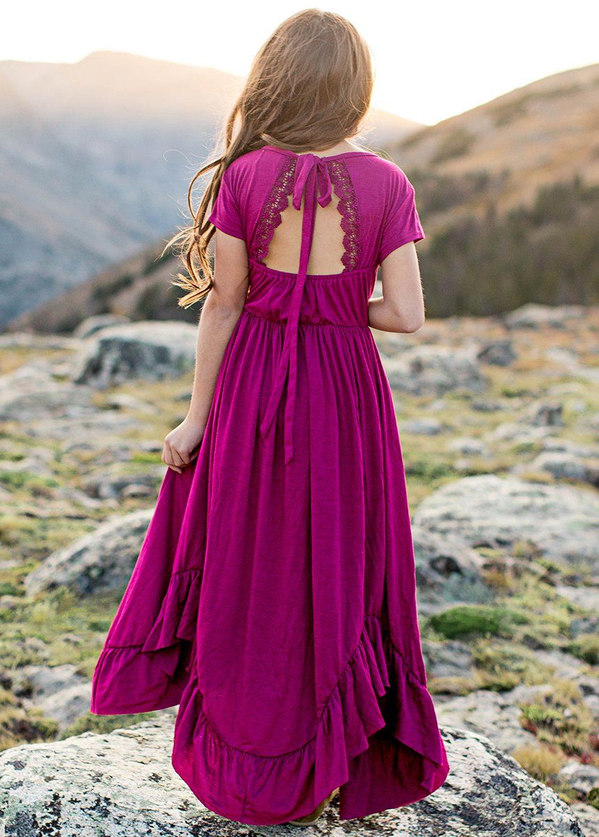 Braelyn Dress in Berry