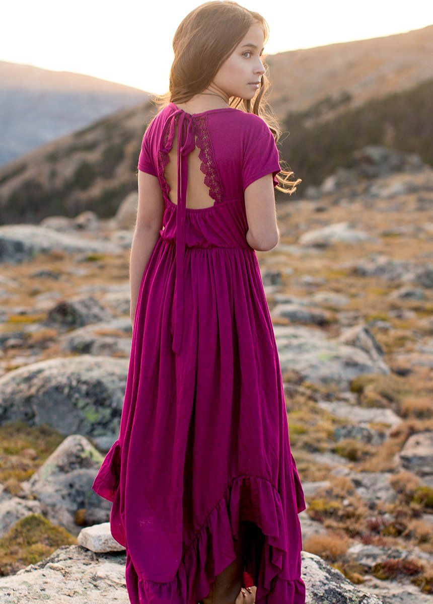 Braelyn Dress in Berry