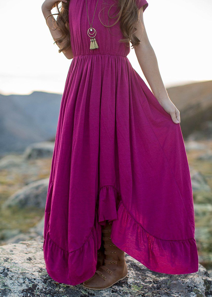Braelyn Dress in Berry