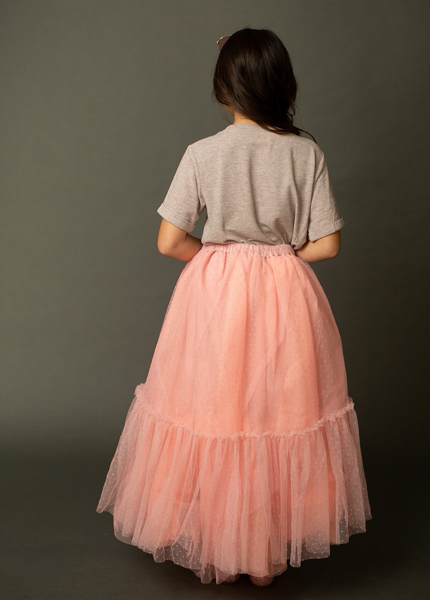 Brigitte Skirt in Pink Dot