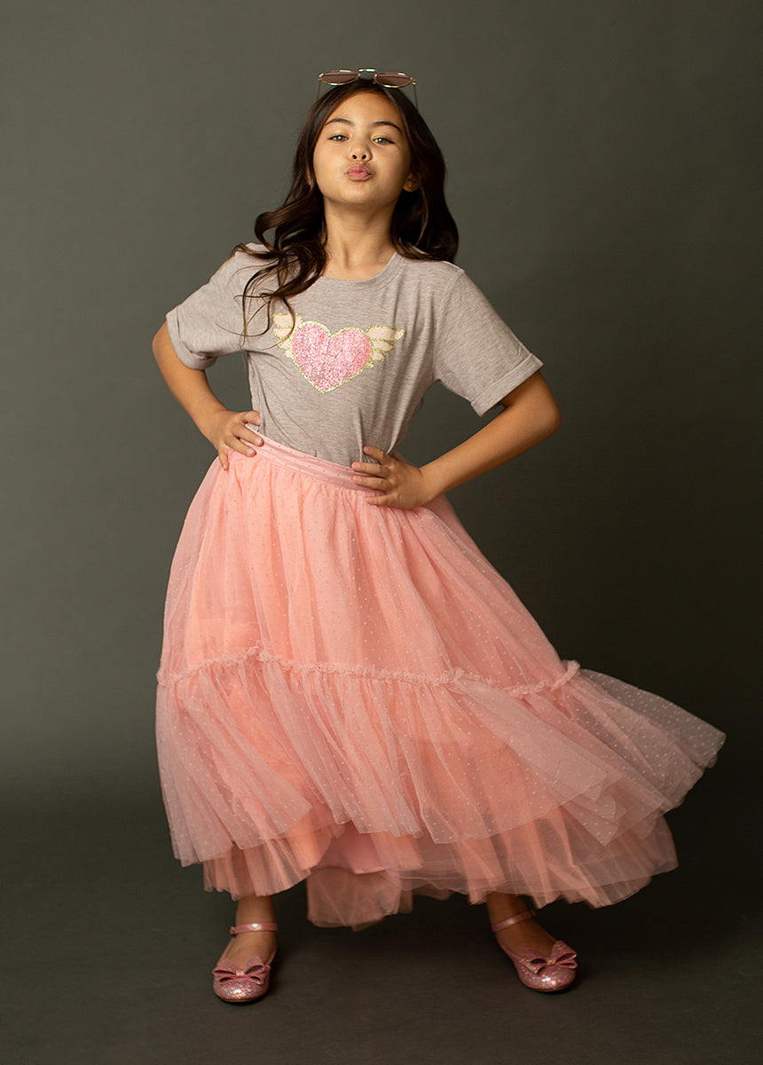 Brigitte Skirt in Pink Dot
