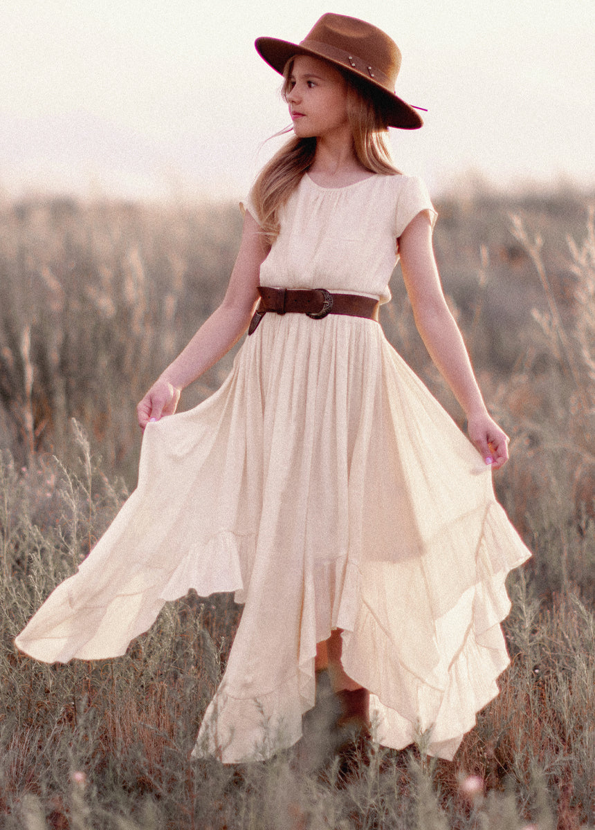 Briley Dress in Ecru