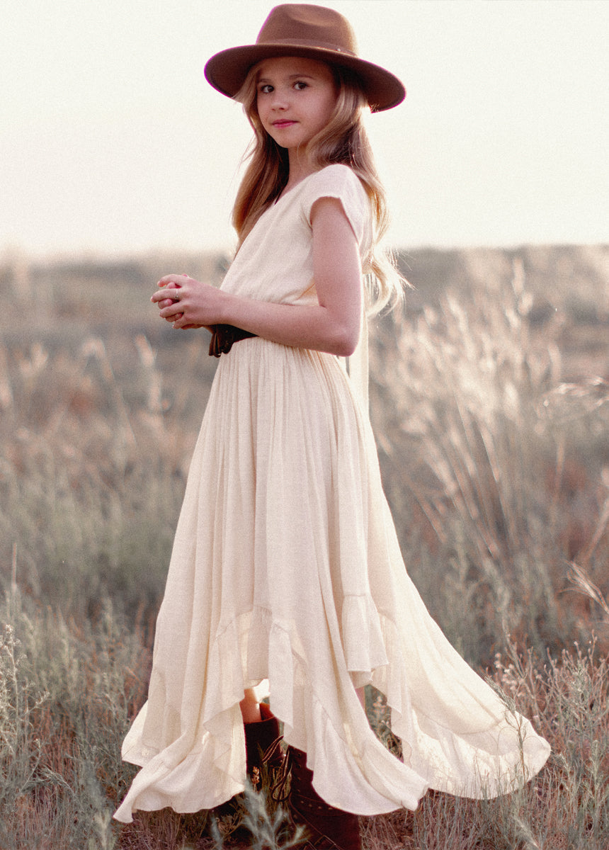 Briley Dress in Ecru