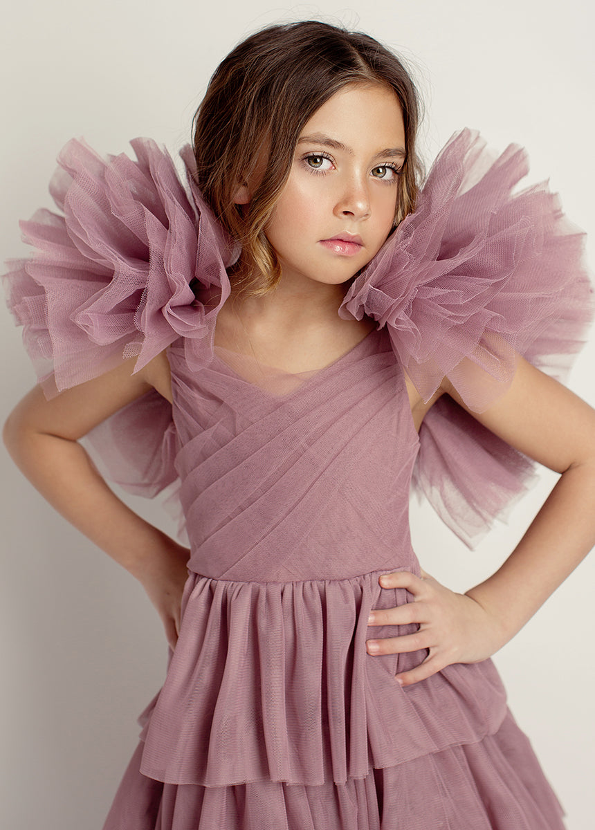 Briony Impact Dress in Orchid