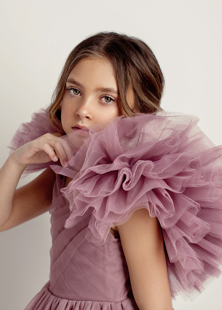 Briony Impact Dress in Orchid