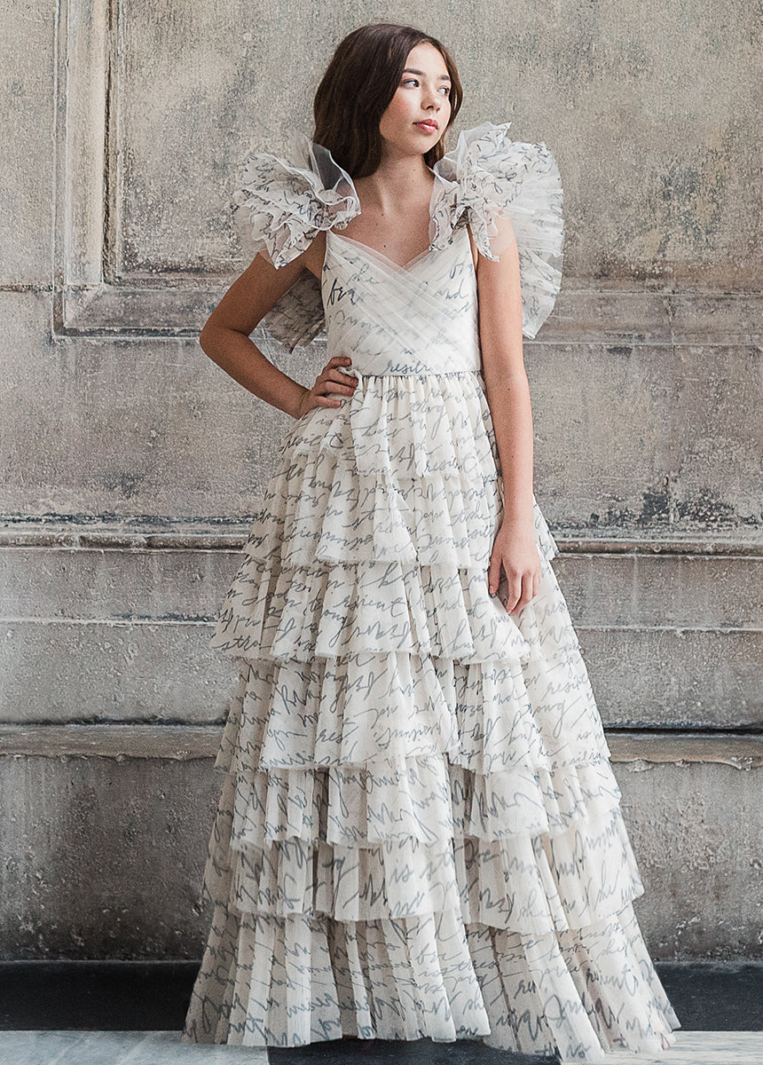 Briony Impact Dress in Script