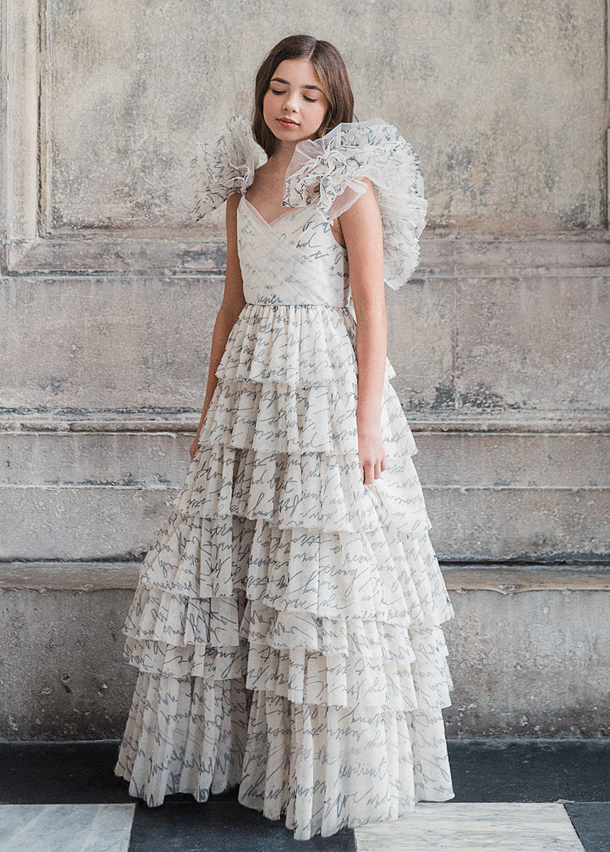 Briony Impact Dress in Script