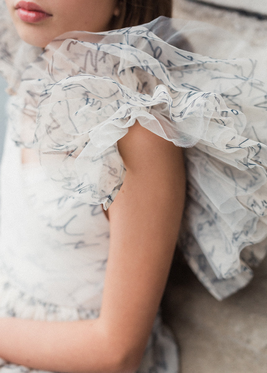 Briony Impact Dress in Script