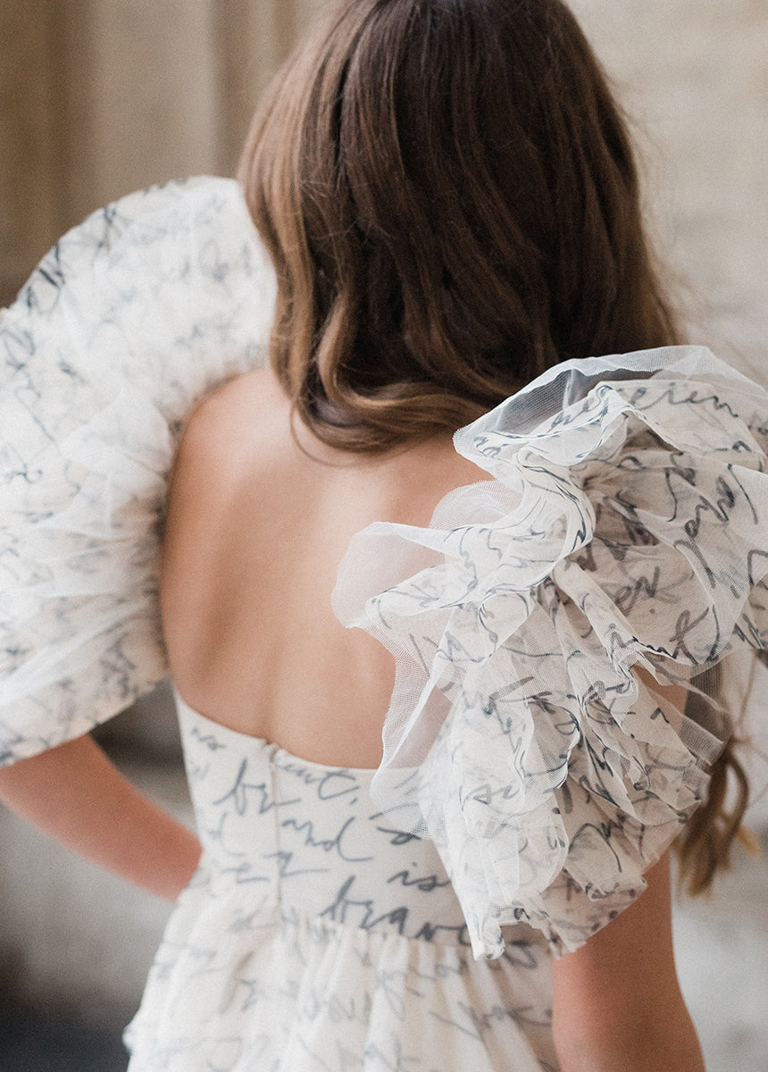 Briony Impact Dress in Script