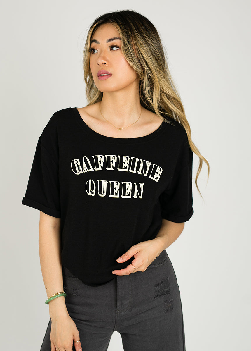 Caffeine Queen Tee in Black