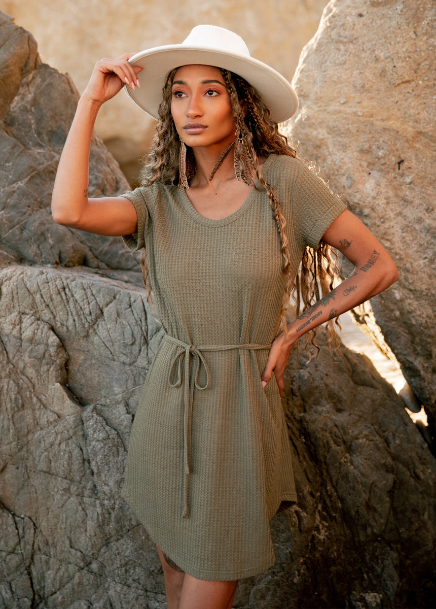 Caitlyn Dress in Olive