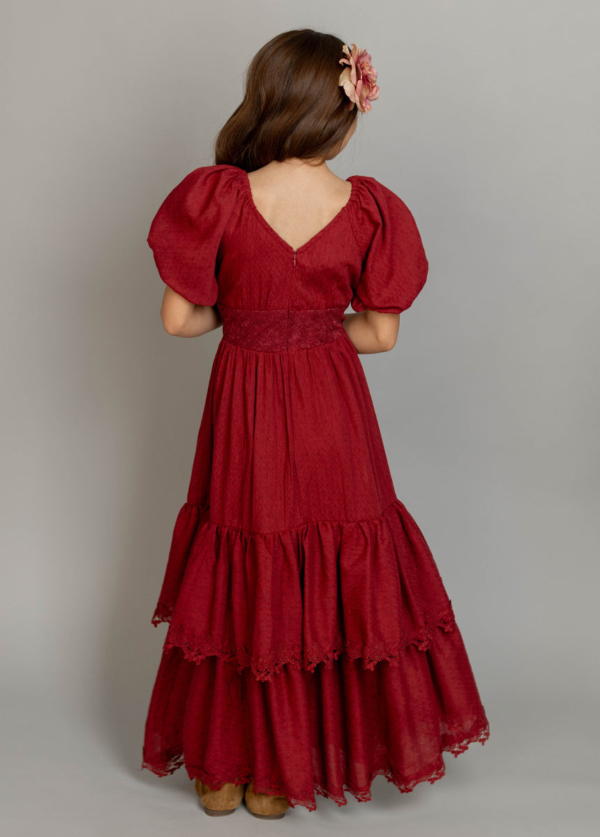 Casidy Dress in Crimson