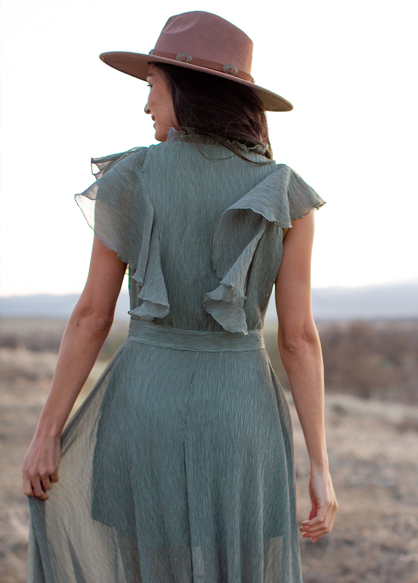 Cass Dress in Island Sage