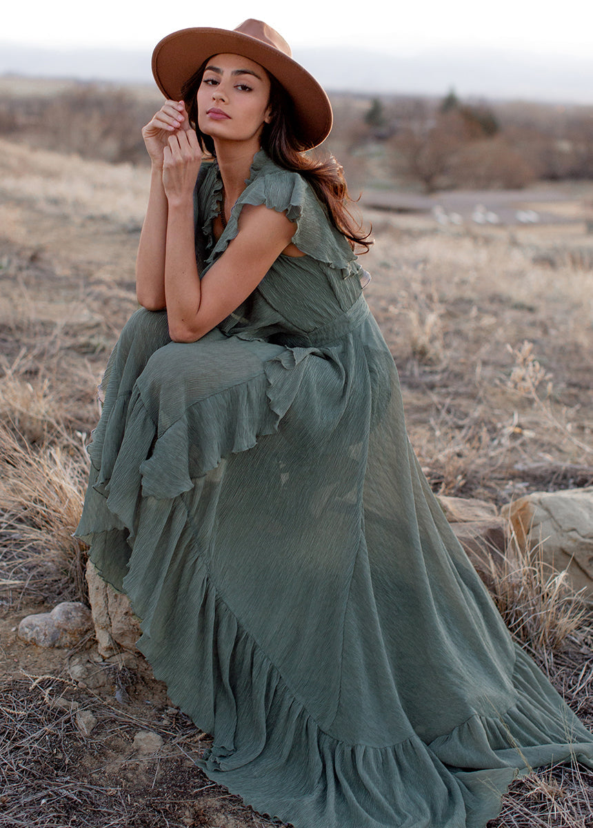 Cass Dress in Island Sage