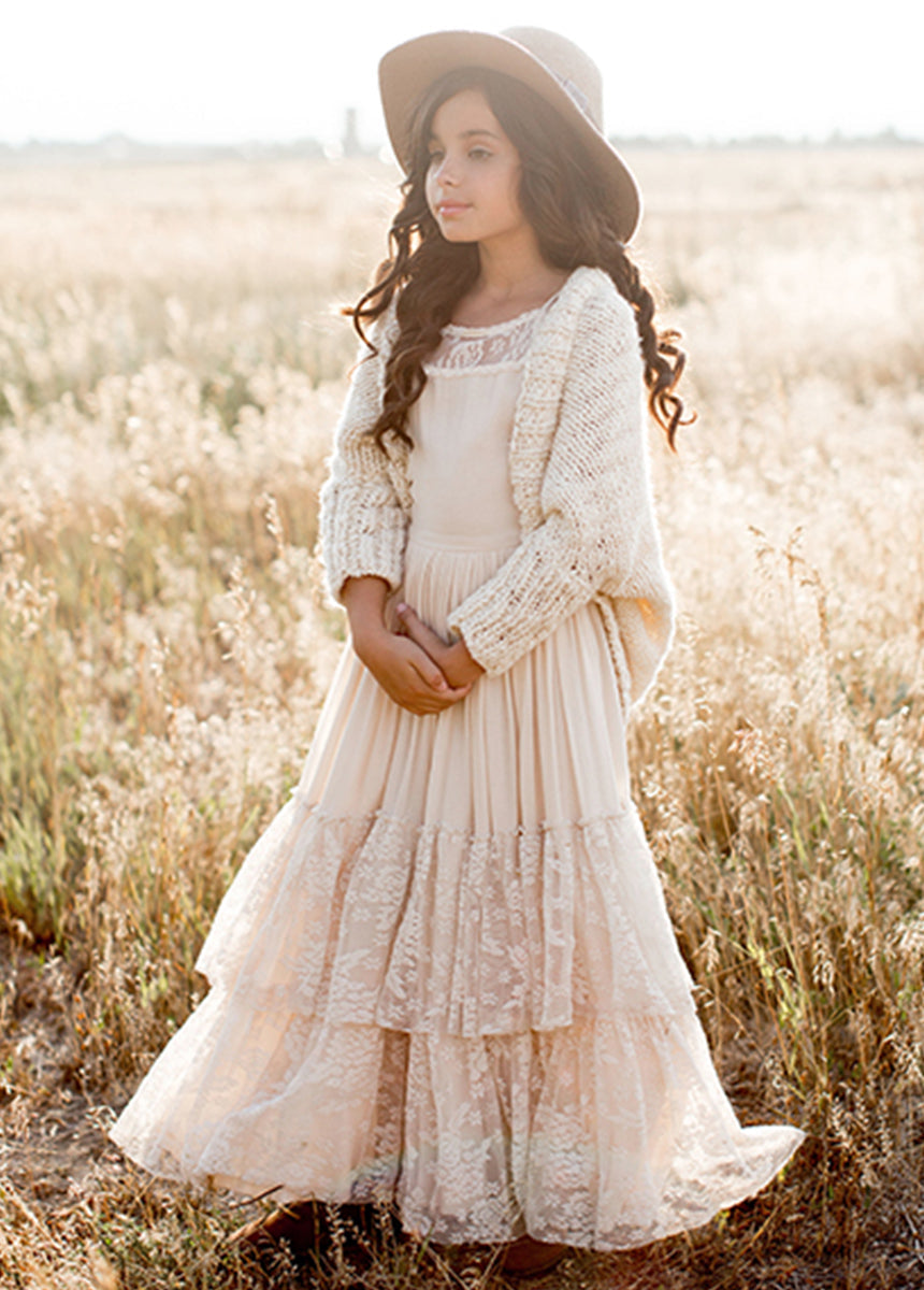 Catrin Dress in Ecru