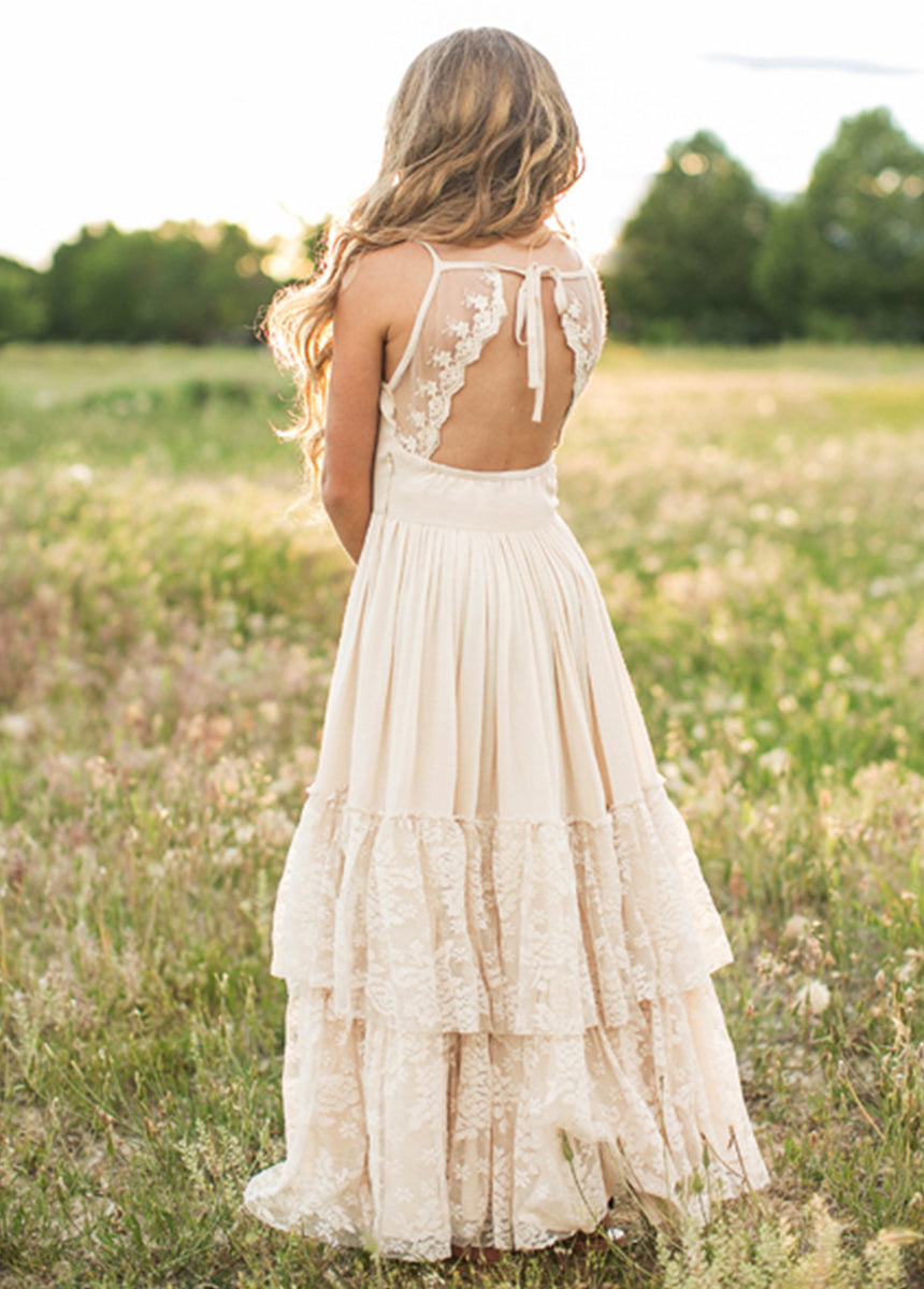 Catrin Dress in Ecru