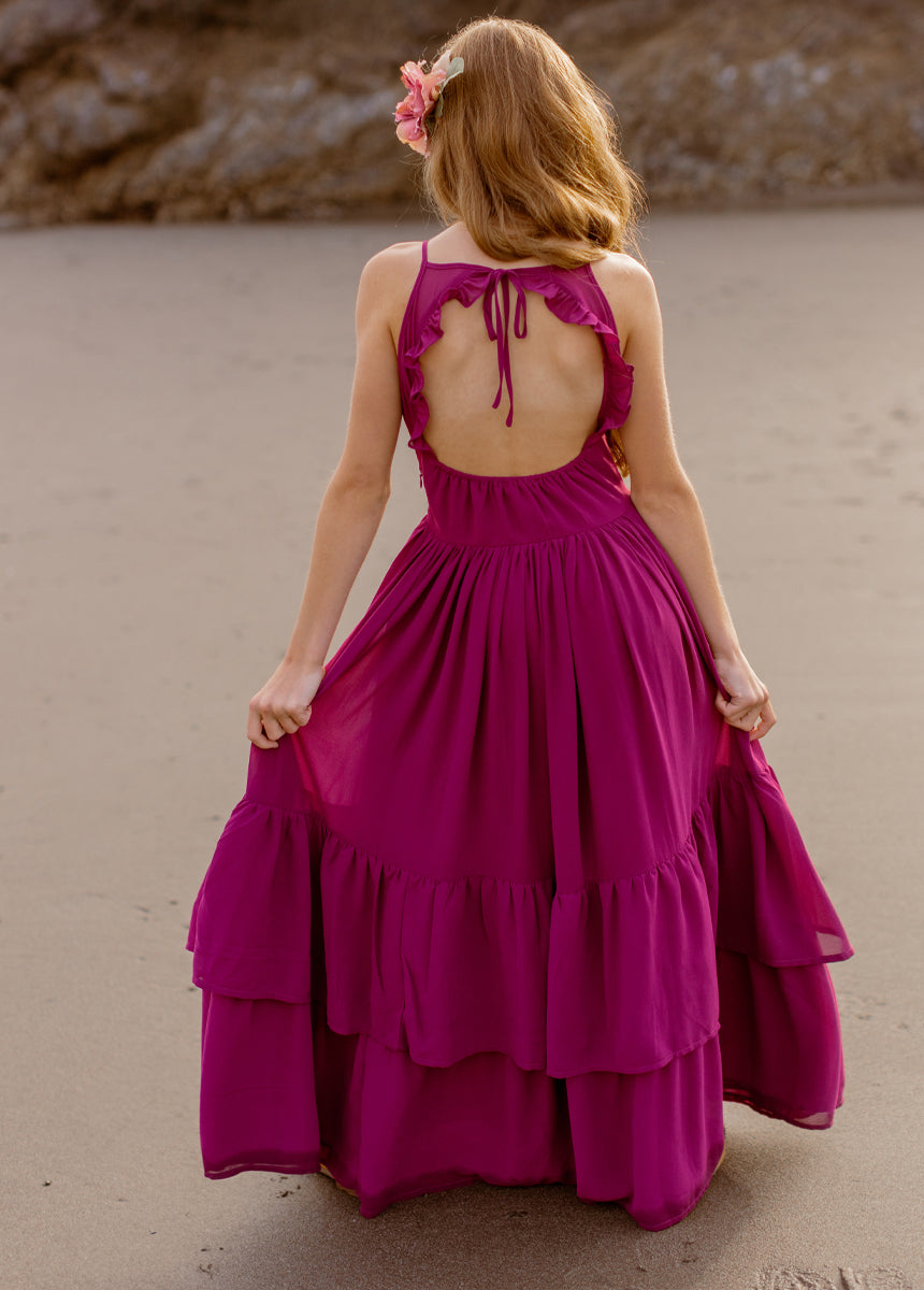 Catrin Dress in Berry