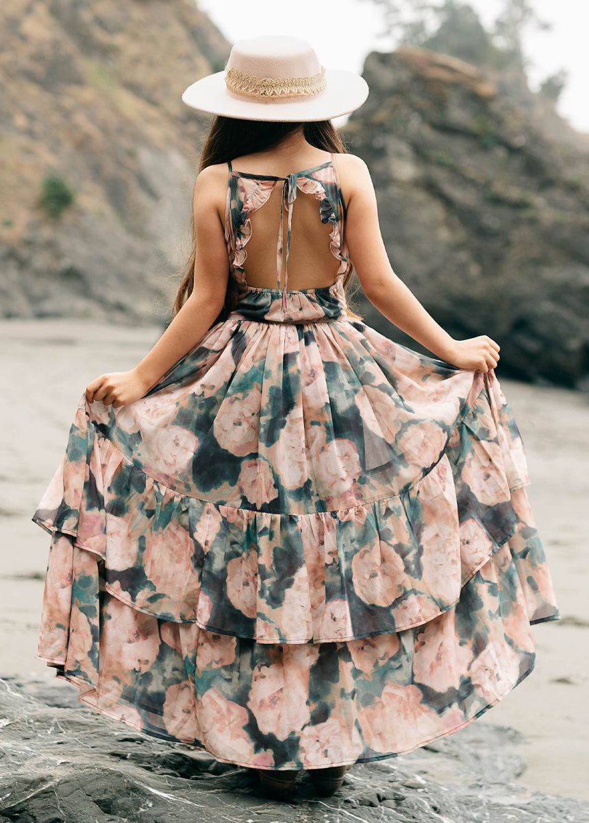 Catrin Dress in Cool Watercolor