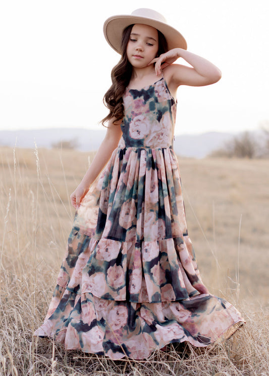 Catrin Dress in Cool Watercolor