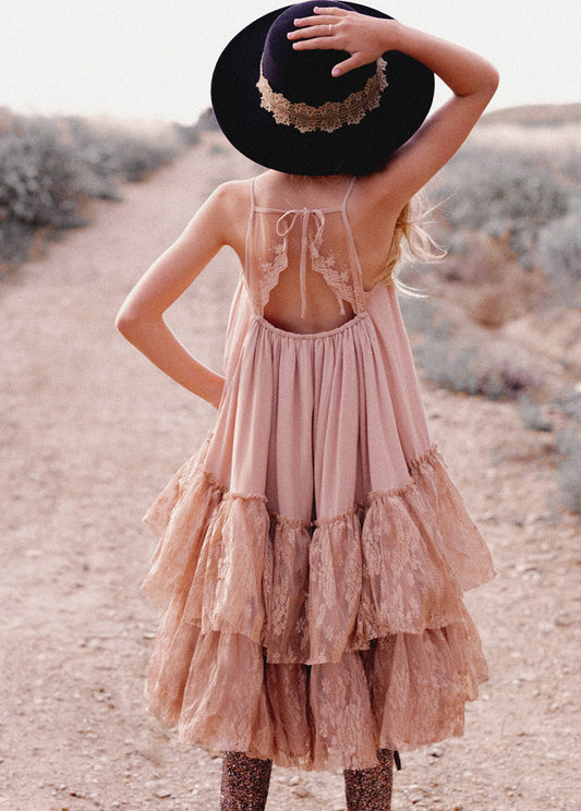 Catrina Dress in Desert Shell