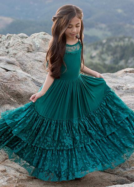 Catrin Dress in Teal
